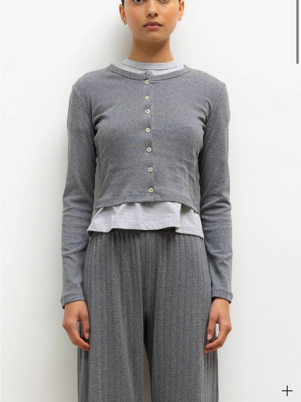 Leset Nando cardigan in granite